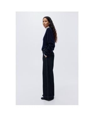 H&M Wide High Jeans - Blue