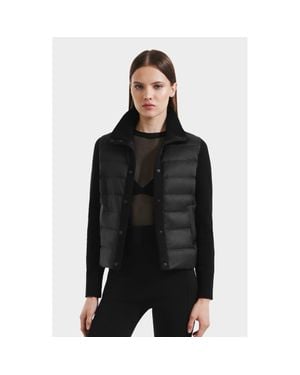 Rudsak Ellie Hybrid Knit & Light Down Jacket - Black