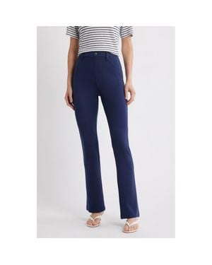 Hue High Rise Bottcut Pants - Blue