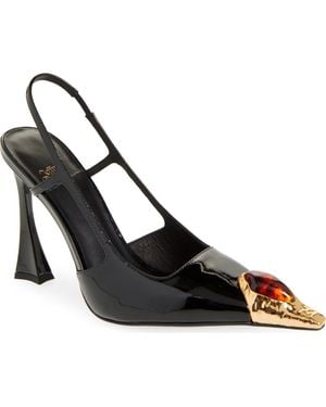 Jeffrey Campbell Sorcerer Pointed Toe Slingback Pump - Black