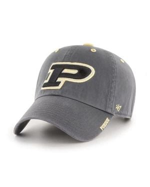 '47 Purdue Boilermakers Ice Clean Up Adjustable Hat - Gray