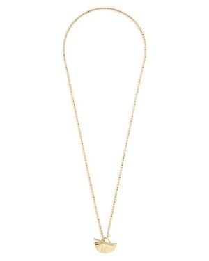 Brook and York Celeste Fan Pendant Toggle Necklace - White