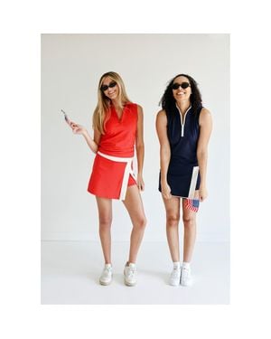 Beldrie Dash Split Skort - Red