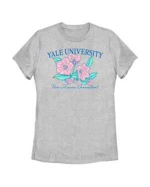 Yale University Floral School Logo Graphic T-Shirt - Gray