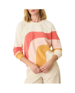 Marine Layer Terry Cotton Sweatshirt - Pink