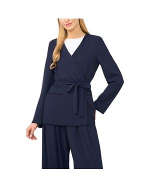 Halogen® Wrap Blazer - Blue