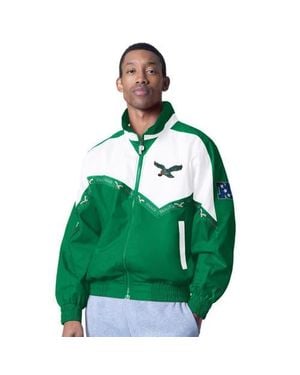 Pro Player Kelly Philadelphia Eagles Retro Tape Ii Lightweight Full-Zip Jacket - Green