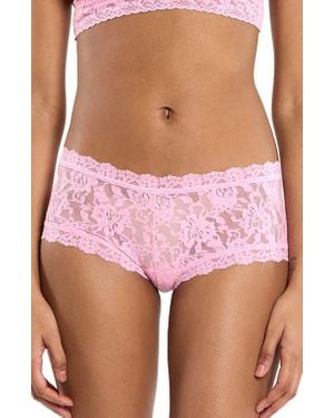Hanky Panky Signature Lace Boyshorts - Pink