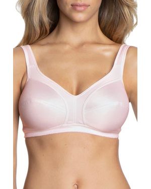 Dominique Intimates Isabella Everyday Wire Free Cotton Lined Bra - Brown