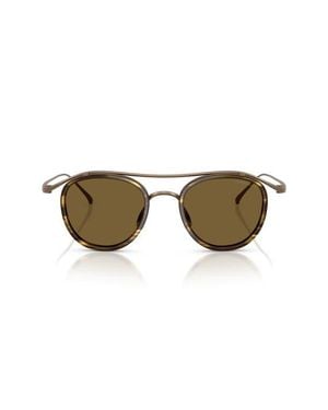 Armani 46Mm Round Sunglasses - Multicolor