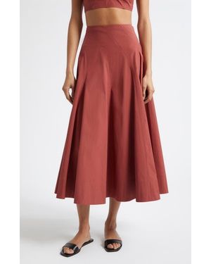 A.L.C. Gemma Stretch Cotton Skirt - Red