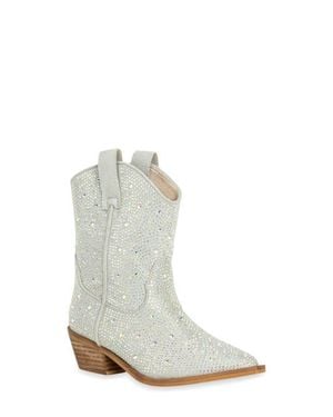 Shu Shop Kids' Zouzou Mini Western Boot - White