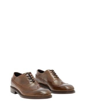 John Varvatos Harrison Longwing Leather Oxford - Brown