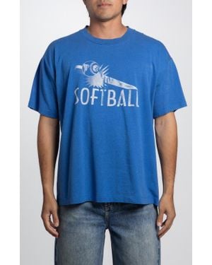 Elwood Vintage Softball Tee - Blue