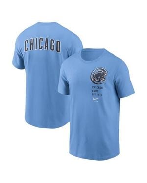 Nike Chicago Cubs Record Shattered T-Shirt - Blue