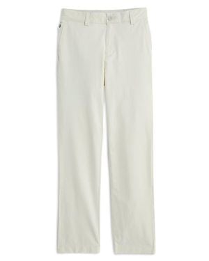 Vineyard Vines Kids' Flat Front Performance Chinos - White