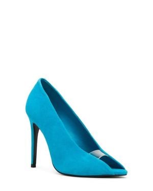 Steve Madden Santino Peep Toe Pump - Blue