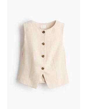 H&M Waistcoat - Natural
