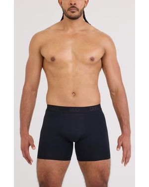 Saxx Underwear Co. Smooth Flexed Boxer Briefs - Blue