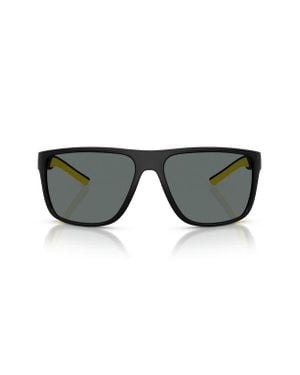 Scuderia Ferrari 63Mm Polarized Pillow Sunglasses - Black