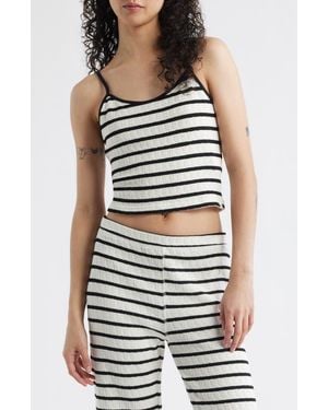 Rip Curl Bobby Stripe Cotton Blend Camisole - Black