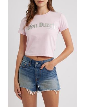 Von Dutch Logo Graphic Baby T-Shirt - Blue