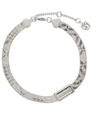 Burberry Engraved Check Bracelet - Metallic