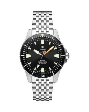 Zodiac Pro-Diver Automatic Stainless Steel Watch, 42Mm - Black