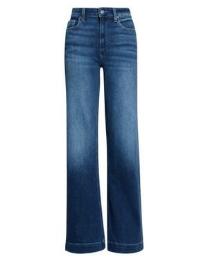 PAIGE Leenah High Waist Wide Leg Jeans - Blue
