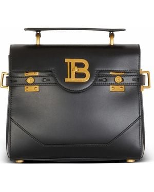 Balmain Smooth Leather B-Buzz 23 Bag - Black