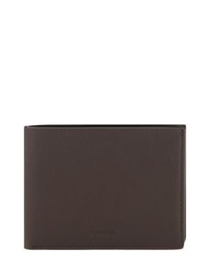 Vince Nappa Leather Bifold Wallet - Brown