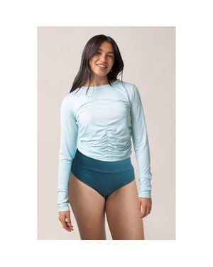 Nanis Ruched Sun Shirt - Blue