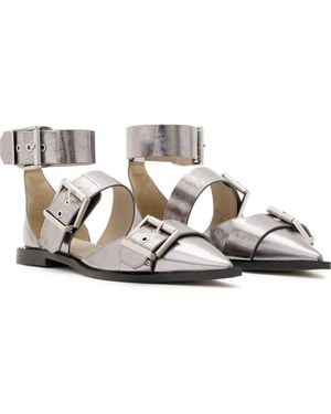 AllSaints Sutton Metallic Pointed Toe Flat