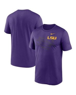 Nike Lsu Tigers Campus Shadow Legend Performance T-Shirt - Purple