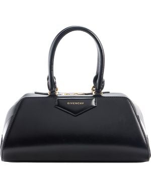 Givenchy Mini Antigona Leather East/West Satchel - Black