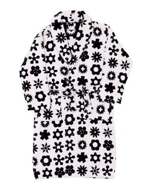 Dusen Dusen Flower Cotton Bathrobe - White
