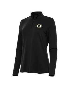 Antigua Bay Packers Reprocess Quarter-Zip Top - Black