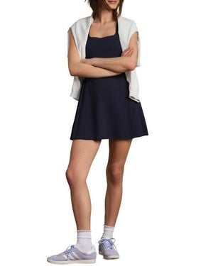 Rhone Rally Pleated Upf 50+ Minidress - Blue