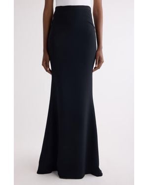 Givenchy Long Kick Back Stretch Trumpet Skirt - Black