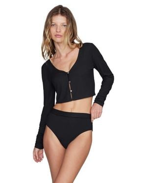 CUUP The Cropped Cardigan - Black