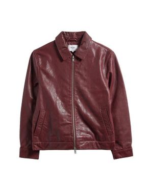 Wax London Kendal Leather Jacket - Red