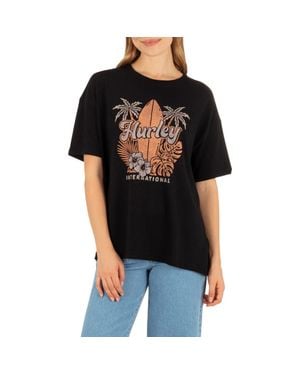Hurley Arise Graphic Boyfriend T-Shirt - Black