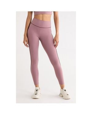Zella Studio Luxe High Waist 7/8 Piped Leggings - Pink