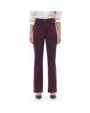 Bayeas High Waist Bootcut Jeans - Purple