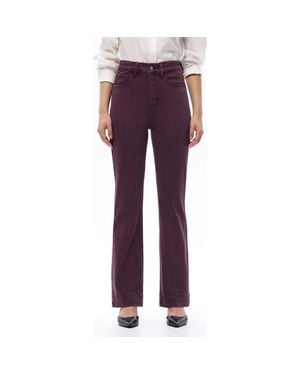 Bayeas High Waist Bootcut Jeans - Purple