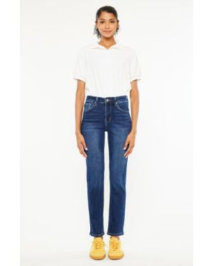 Kancan Jovi Essentials High Rise Cigarette Leg Jeans - Blue