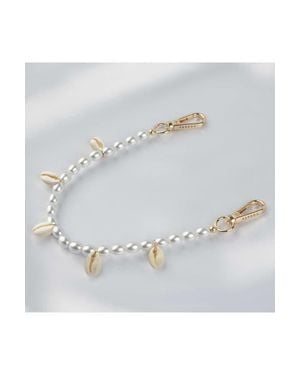 Cordée Cases Pearl Paradise Phone Wristlet - White