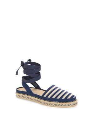 Rothy's The D'Orsay Ankle Tie Espadrille Flat - Blue