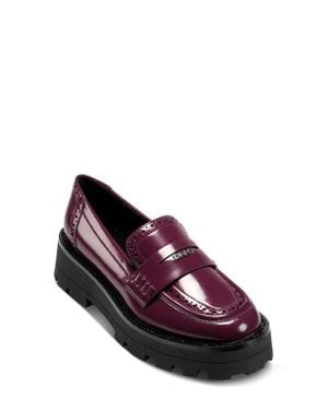 DKNY Sahana Platform Penny Loafer - Purple