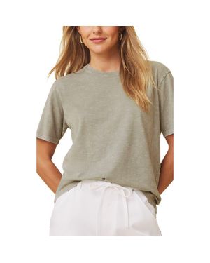 Splendid Louisa Boyfriend Fit Cotton Graphic T-Shirt - Gray